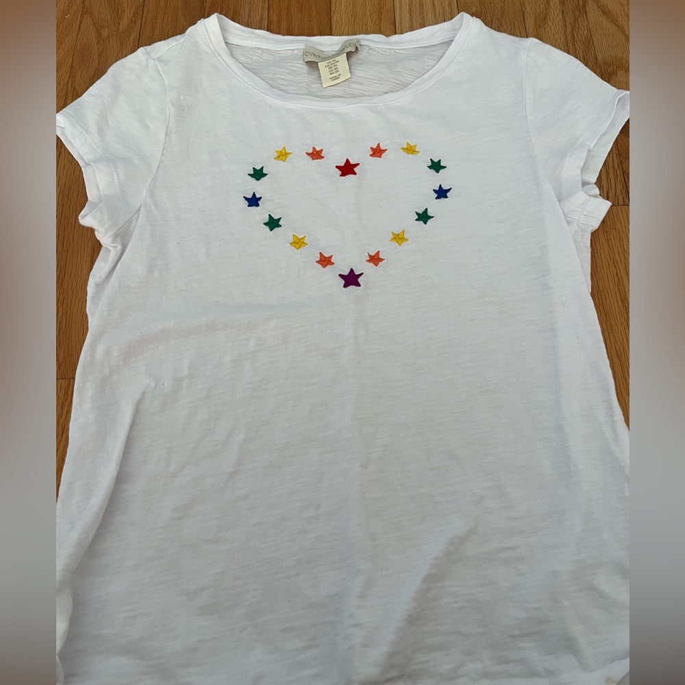 Cynthia Rowley Rainbow Star Shirt Size XS Like New
